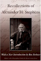 Recollections of Alexander H. Stephens - Cover